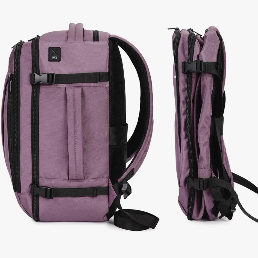ECOHUB 17" Travel Backpack Carry On Bag Pink TSA Approved Water Resistant NWOT - Picture 2 of 13